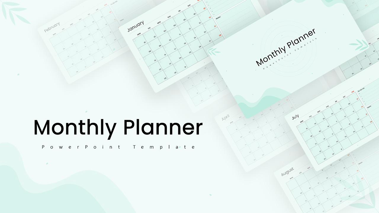 Monthly Calendar PowerPoint Template