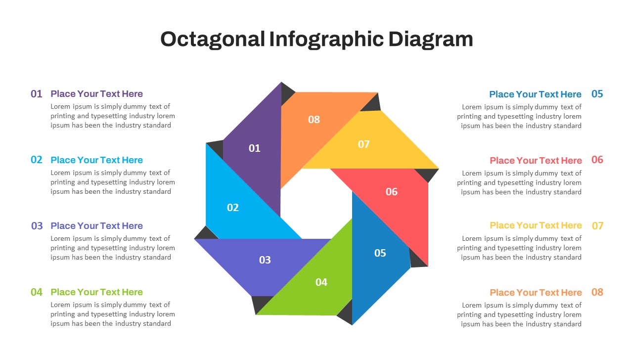 Octagonal PowerPoint Presentation Diagram