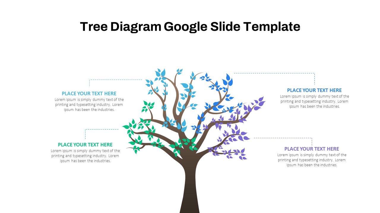 PowerPoint Tree Diagram Template