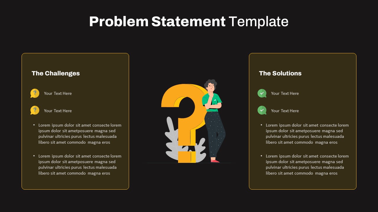 Problem Statement PowerPoint Template and Google Slides- SlideKit