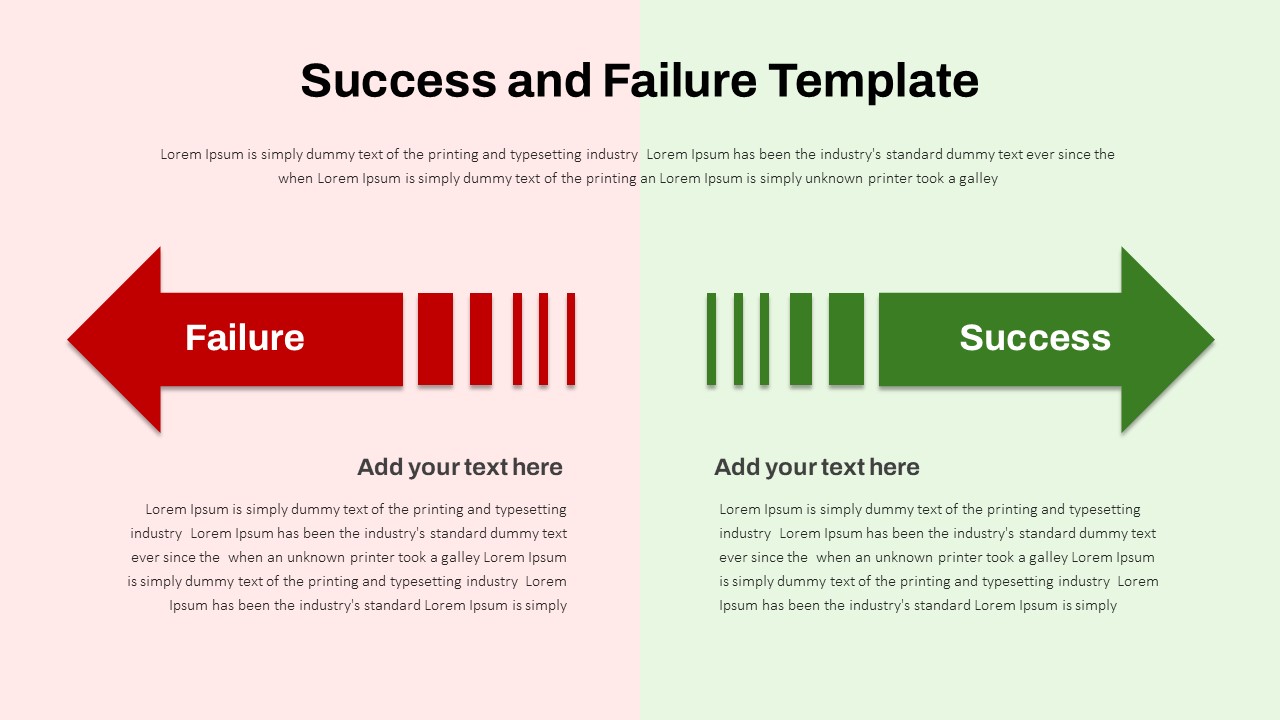 Success And Failure Presentation Template