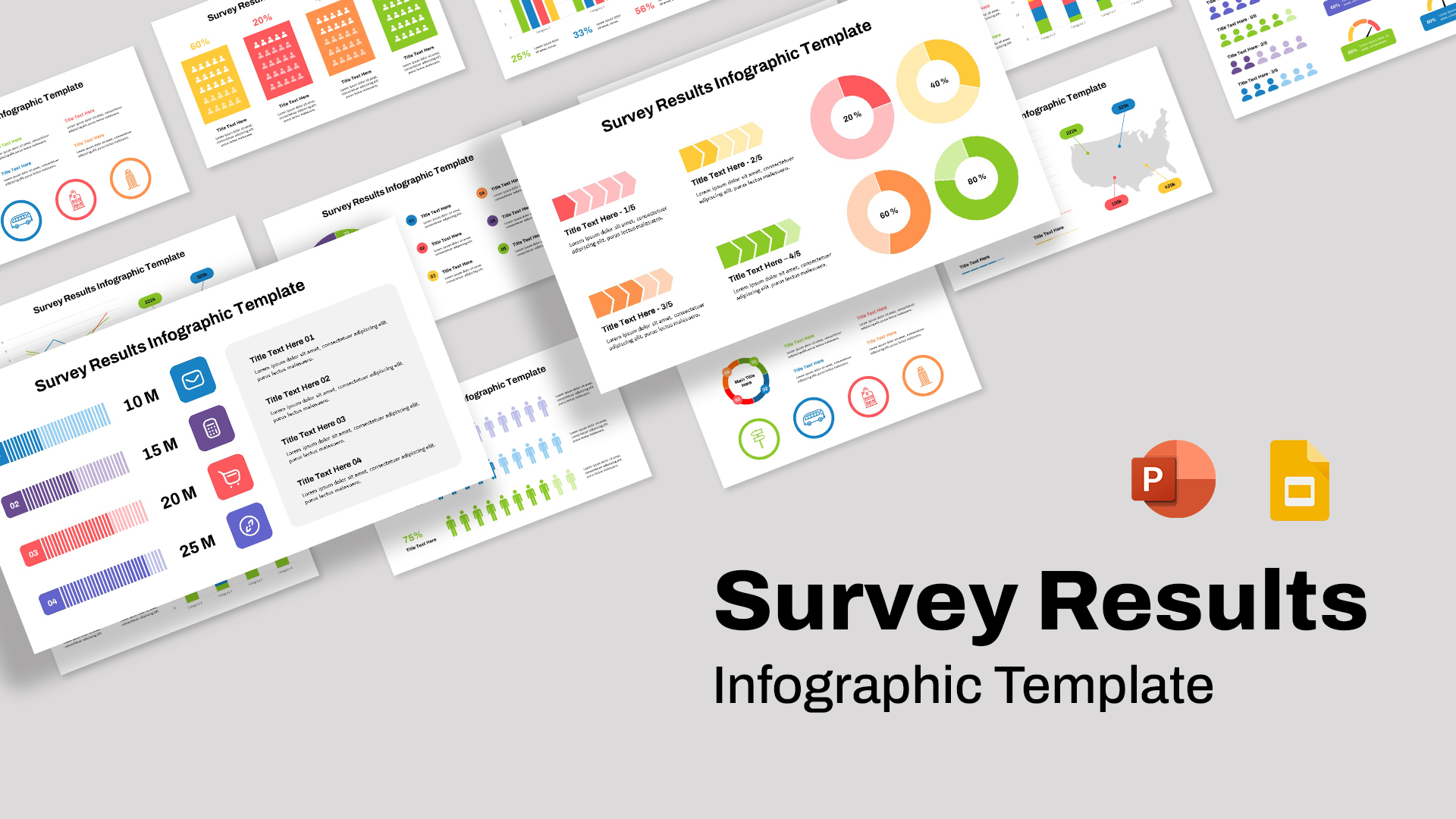 Survey Results Infographic Template for Powerpoint And Google Slides