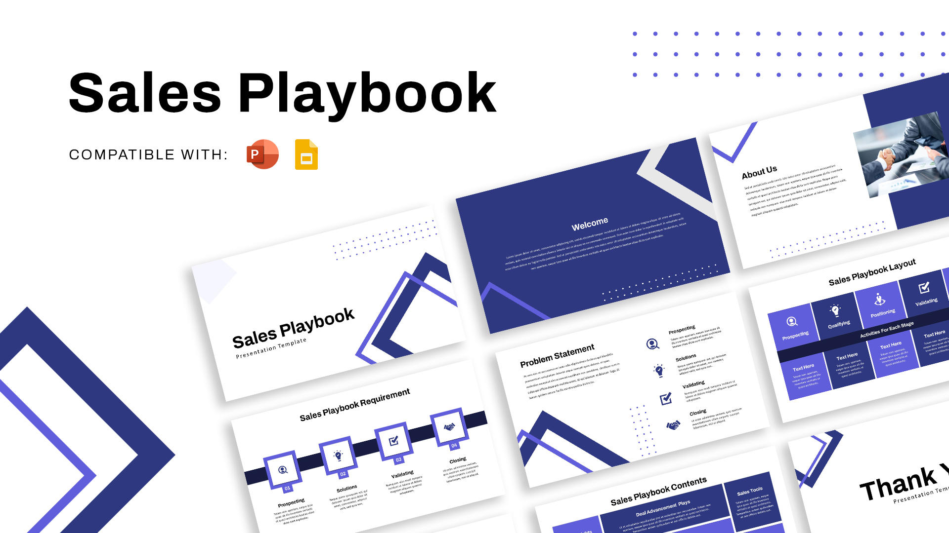 free sales playbook template ppt