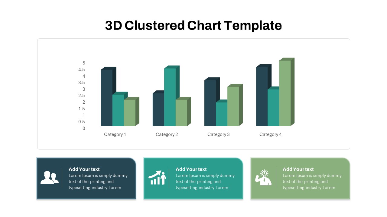 Free 3D Bar Chart PowerPoint Template