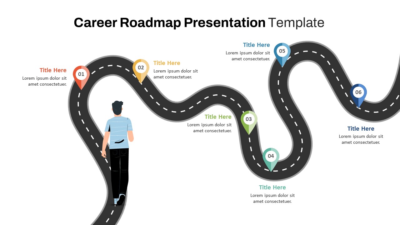 Career Roadmap Slide In PowerPoint