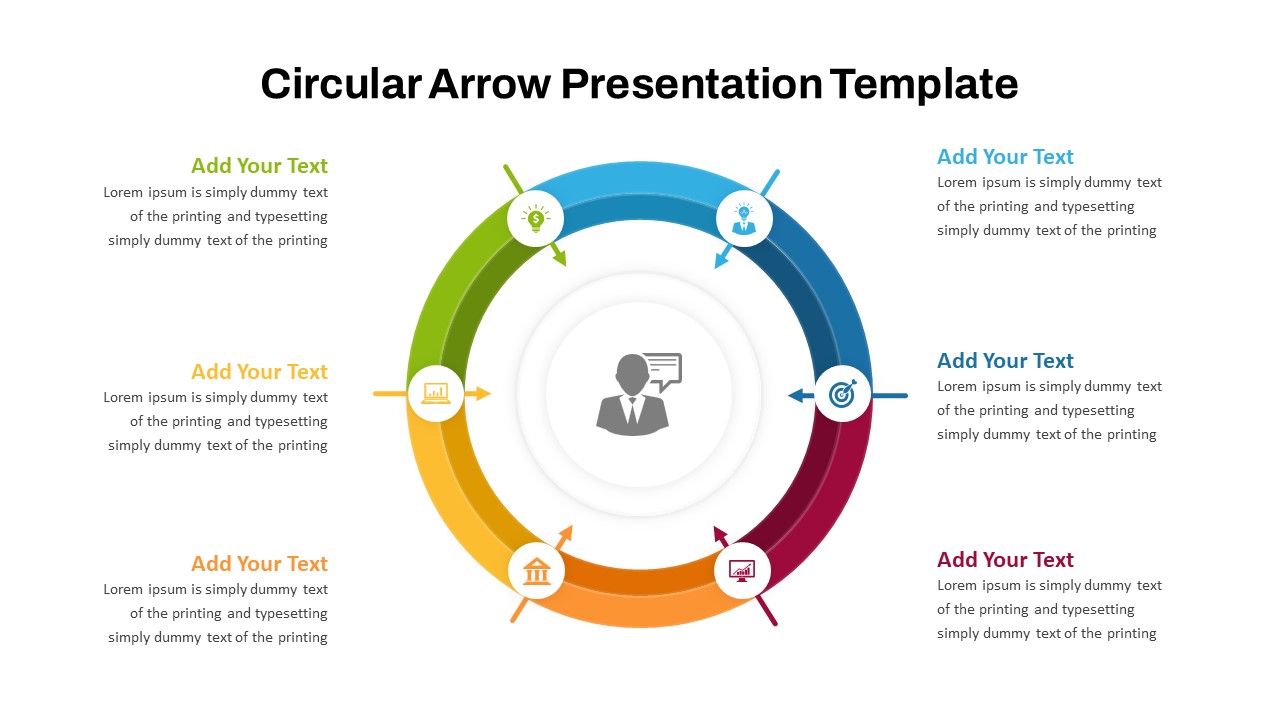 Circle Arrow Diagram For Ppt