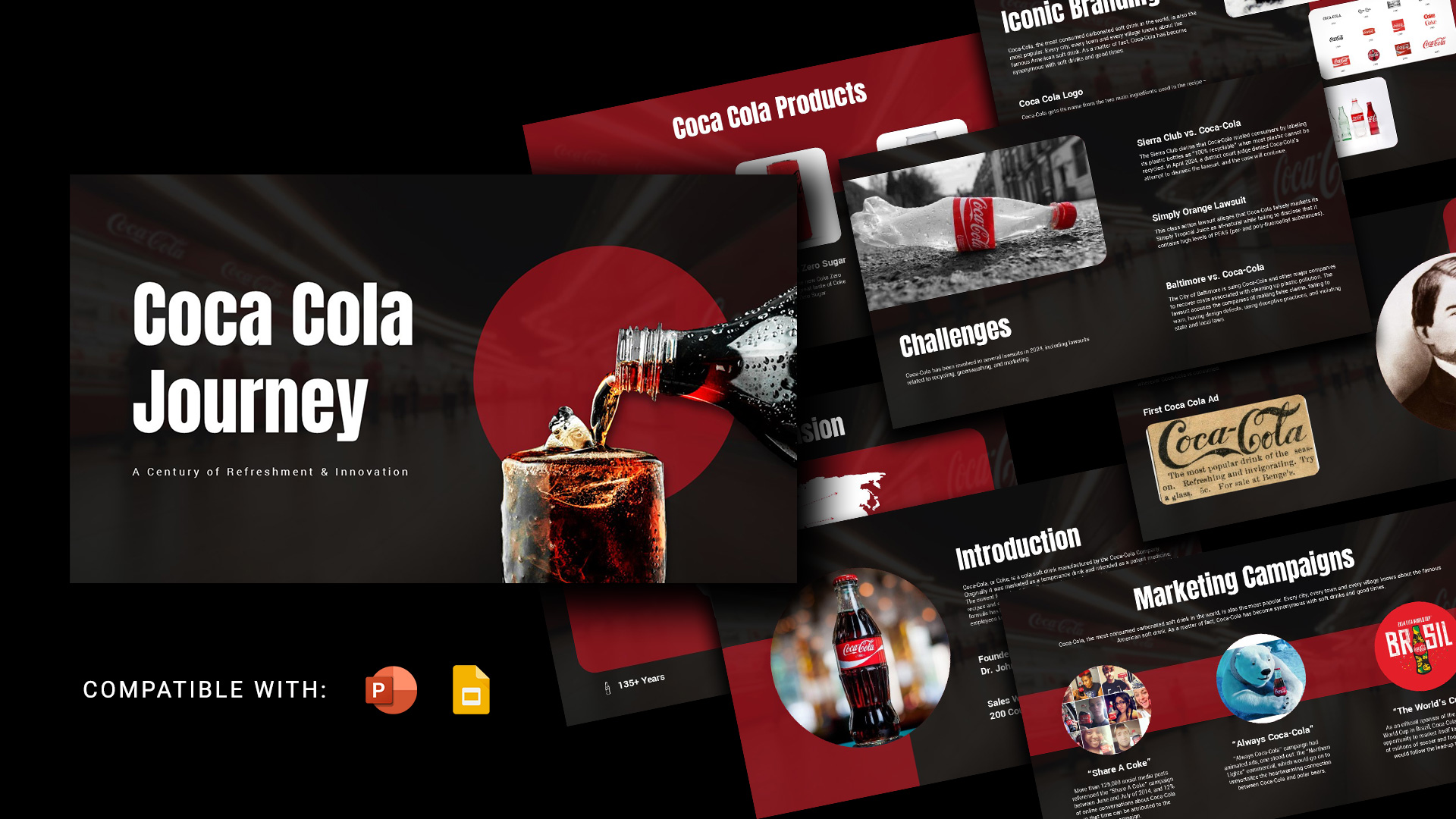 Coca Cola Journey Introduction slide - SlideKit