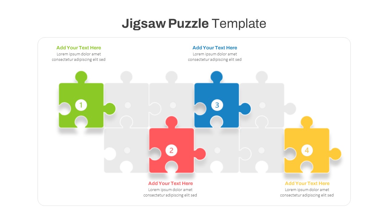 Editable Jigsaw Puzzle Ppt Template