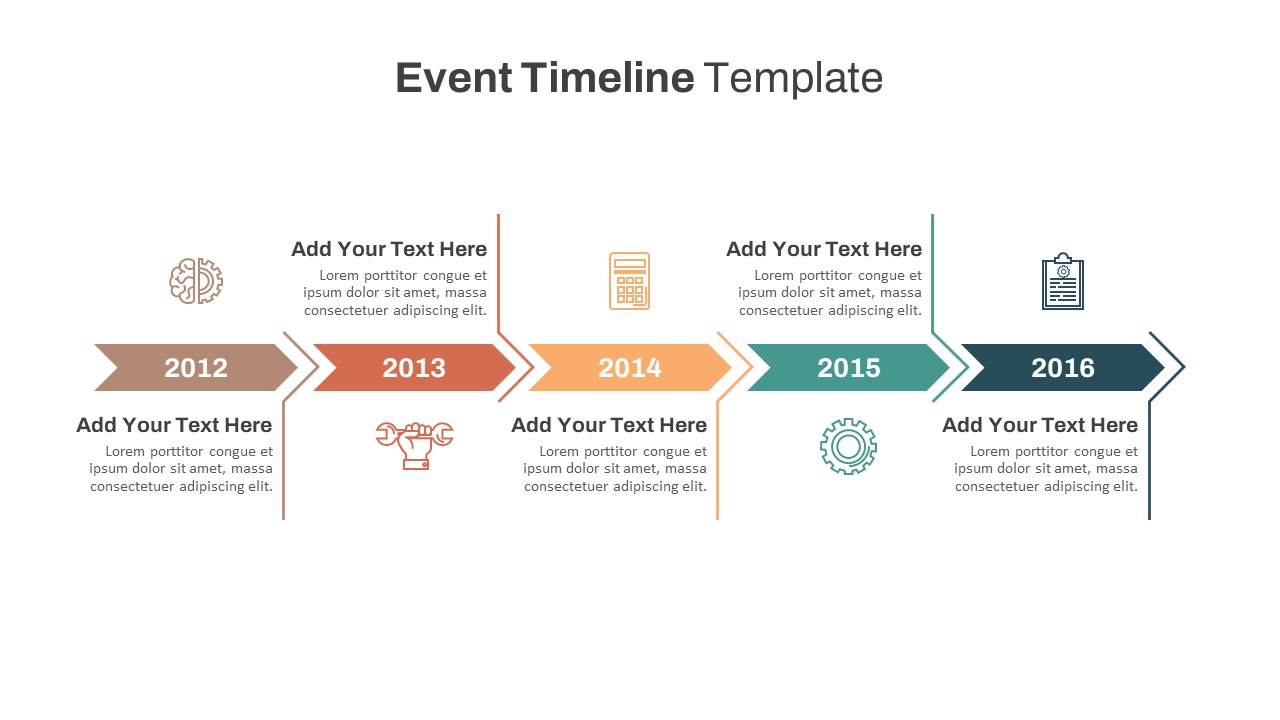 Event Timeline Template On PowerPoint And Google Slides