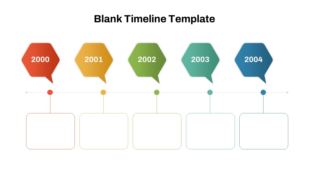 Free Blank PowerPoint Time Line Template