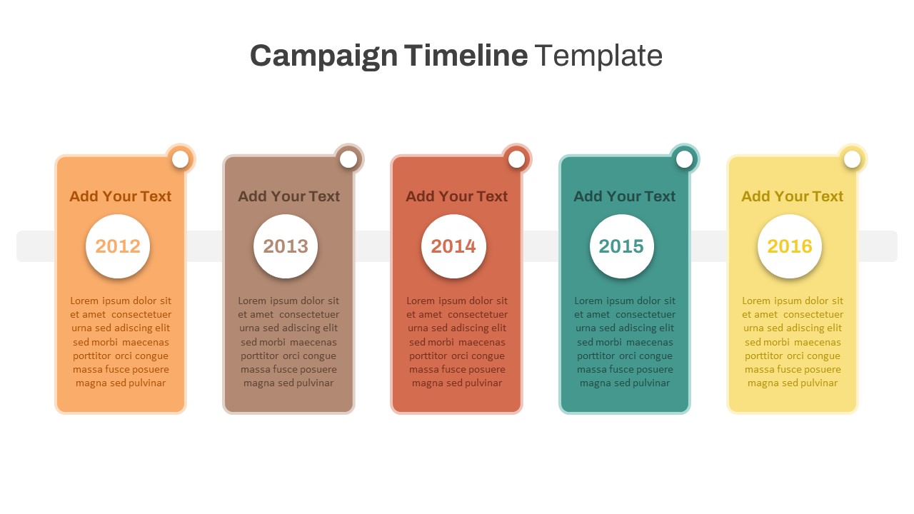 Free Campaign Timeline PowerPoint Template