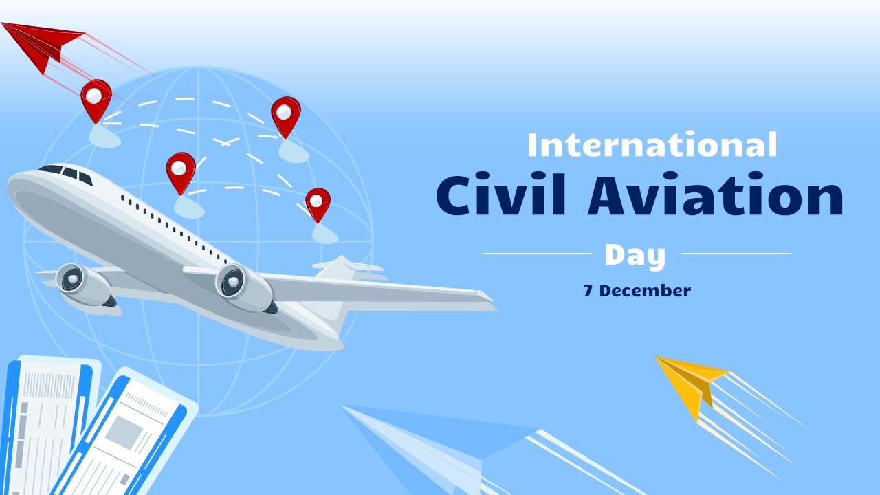 Free International Civil Aviation Day Ppt Template