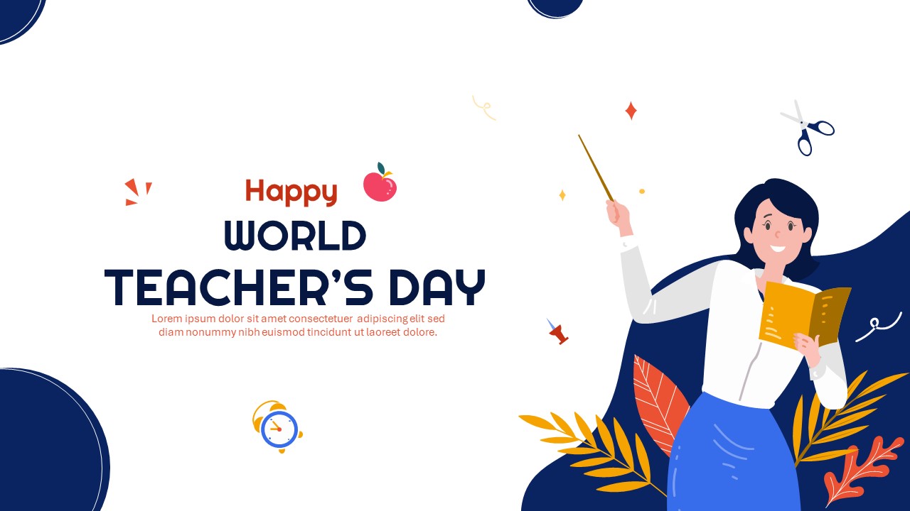 Free World Teachers Day Template For PPT and Google Slides