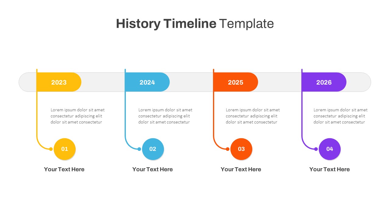 History Timeline PowerPoint Template