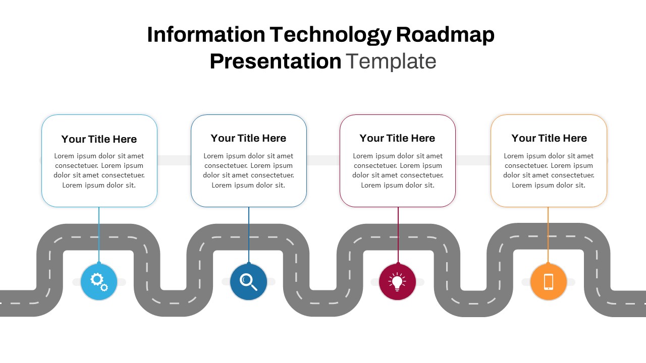 IT Roadmap Presentation Slide For PowerPoint and Google Slides - SlideKit