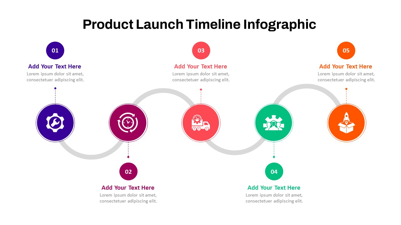 New Product Launch Timeline PowerPoint Template