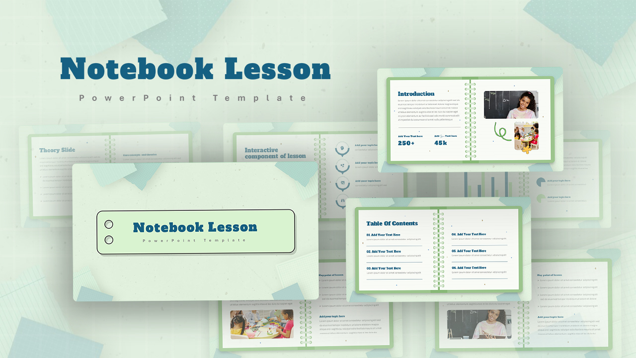 Notebook Lesson Google Slides Theme And PowerPoint Template