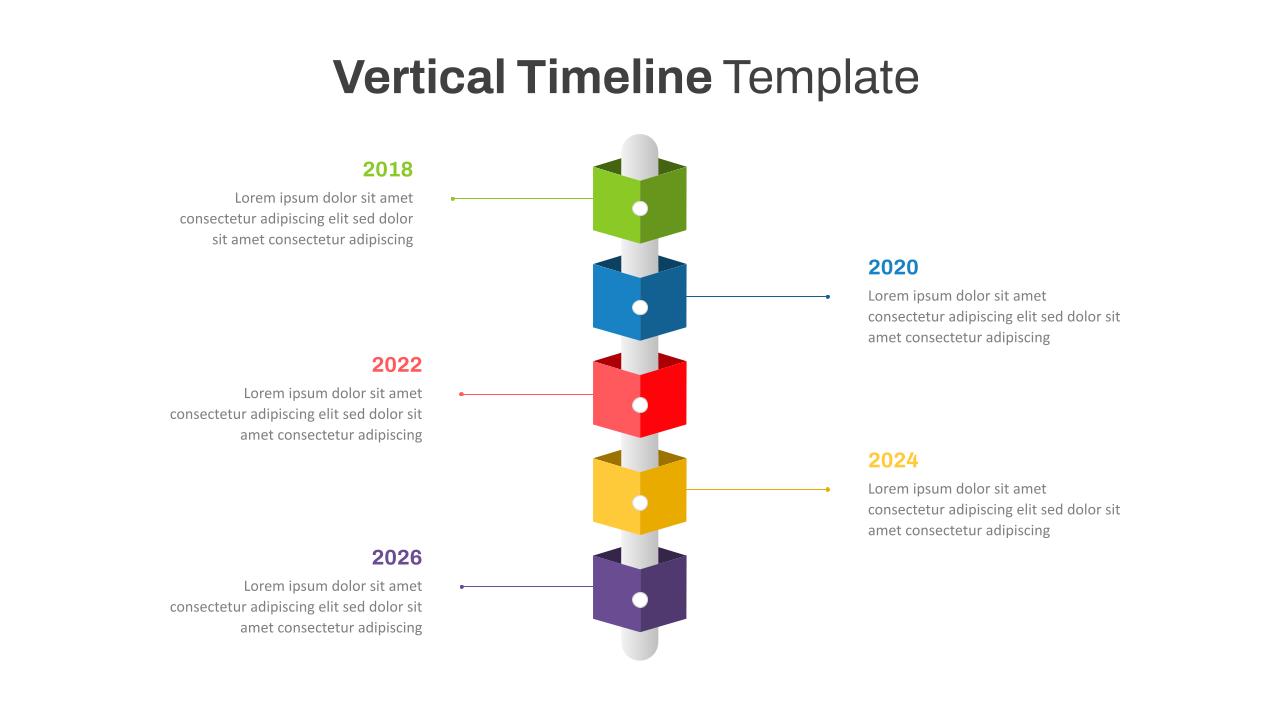 Vertical Timeline Template PowerPoint And Google Slides