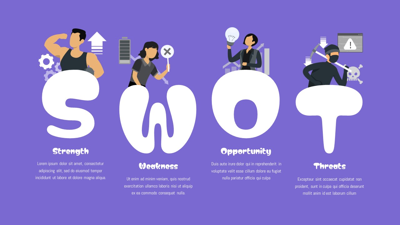 Creative SWOT Analysis Template PPT