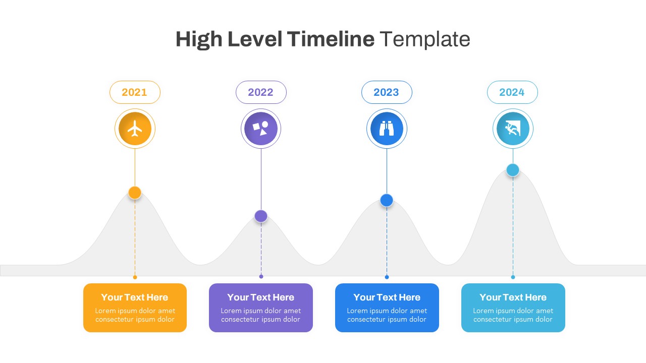 High Level Timeline Template PowerPoint