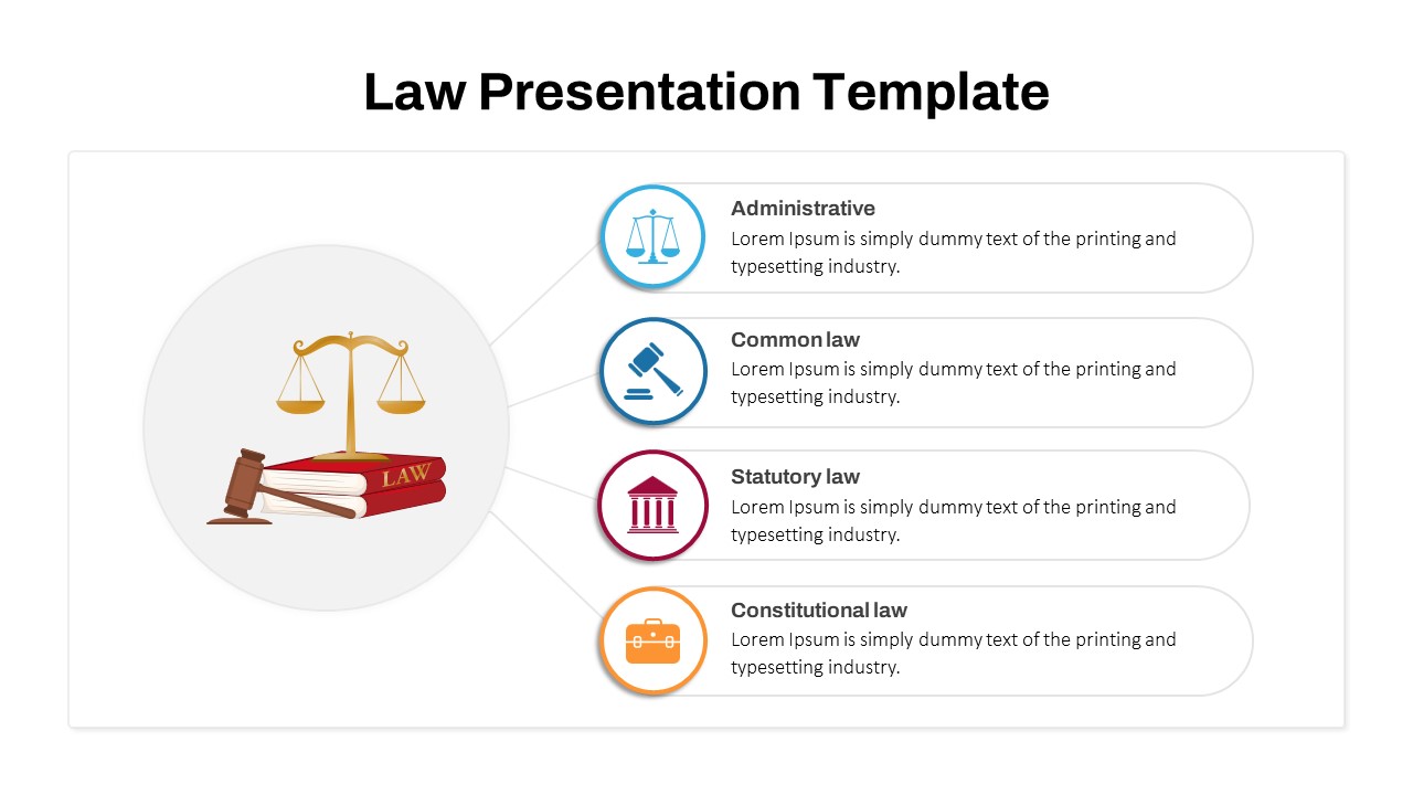 PowerPoint Template For Law Presentation