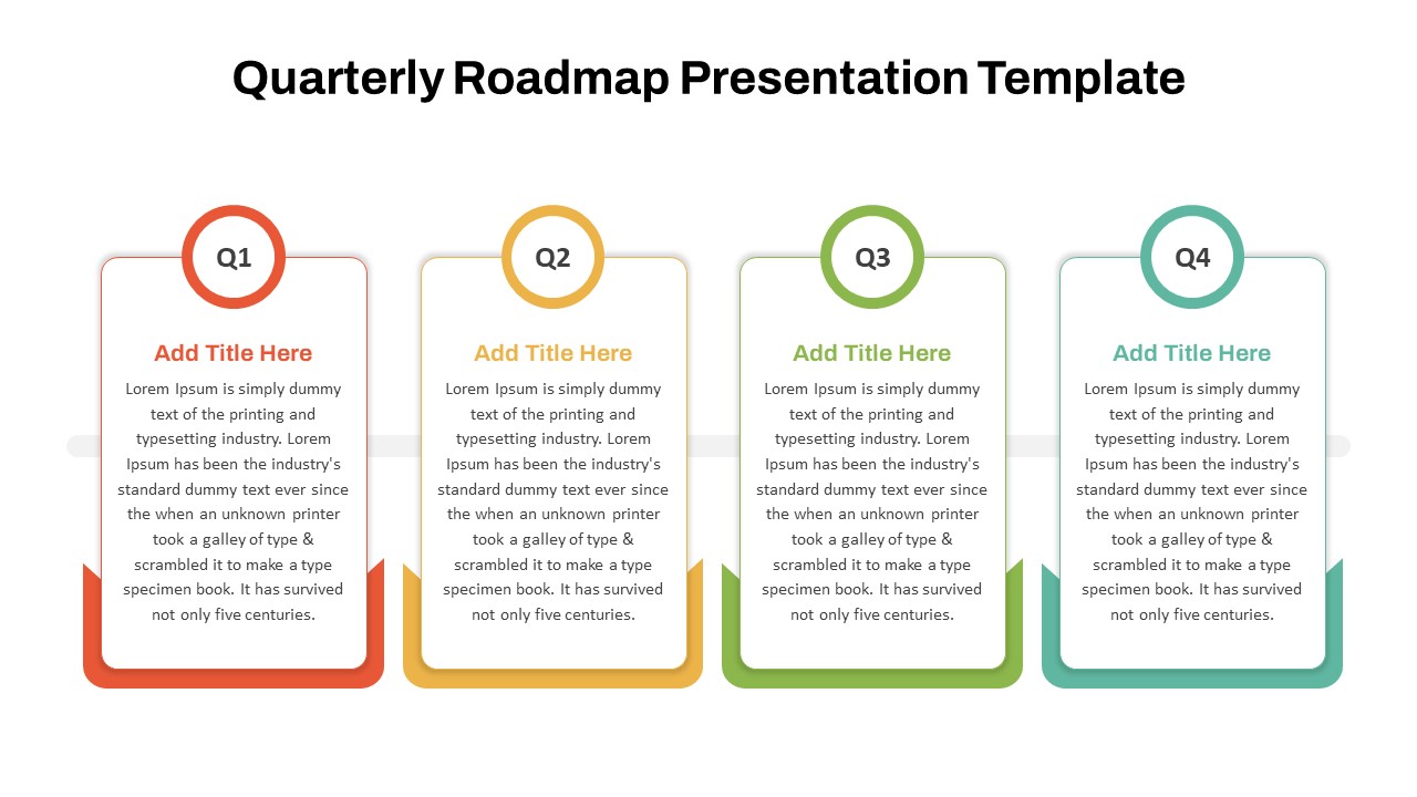 Quarterly Roadmap PowerPoint Template