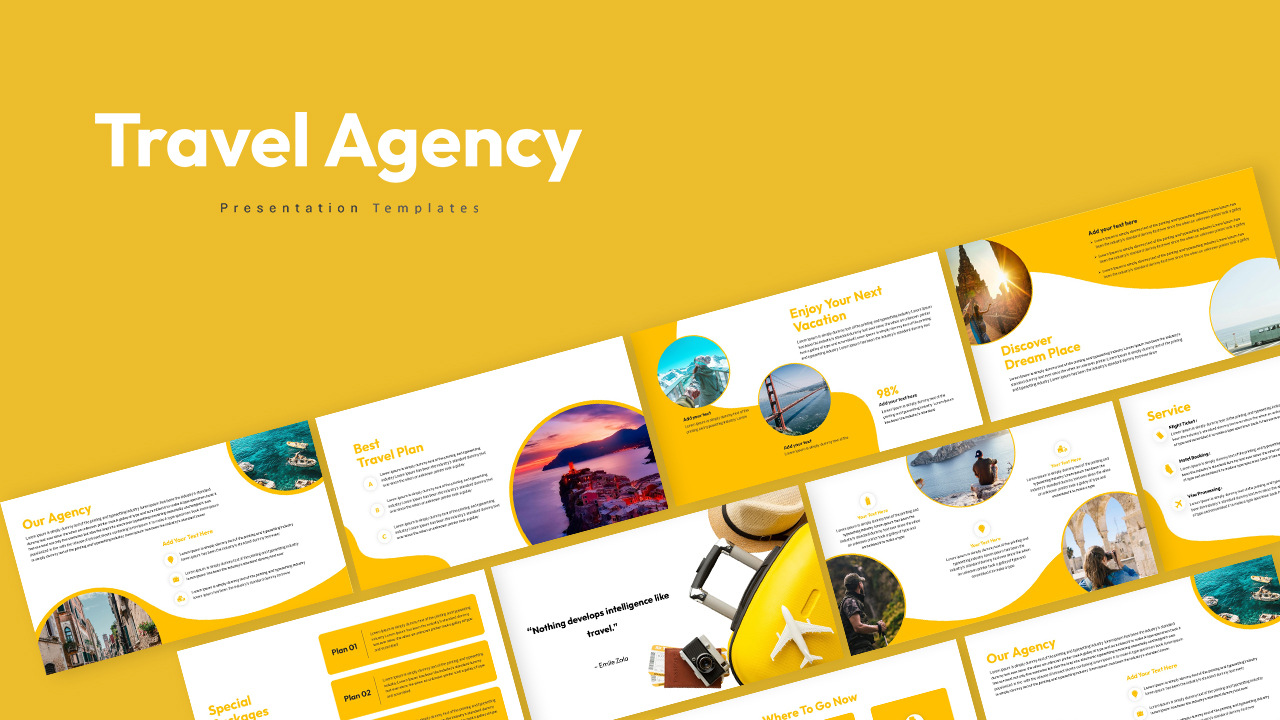 Travel Agency Presentation Template Featured Image