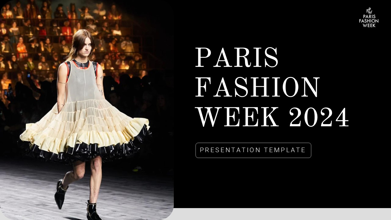 paris fashion week 2024 powerpoint and google slides SlideKit