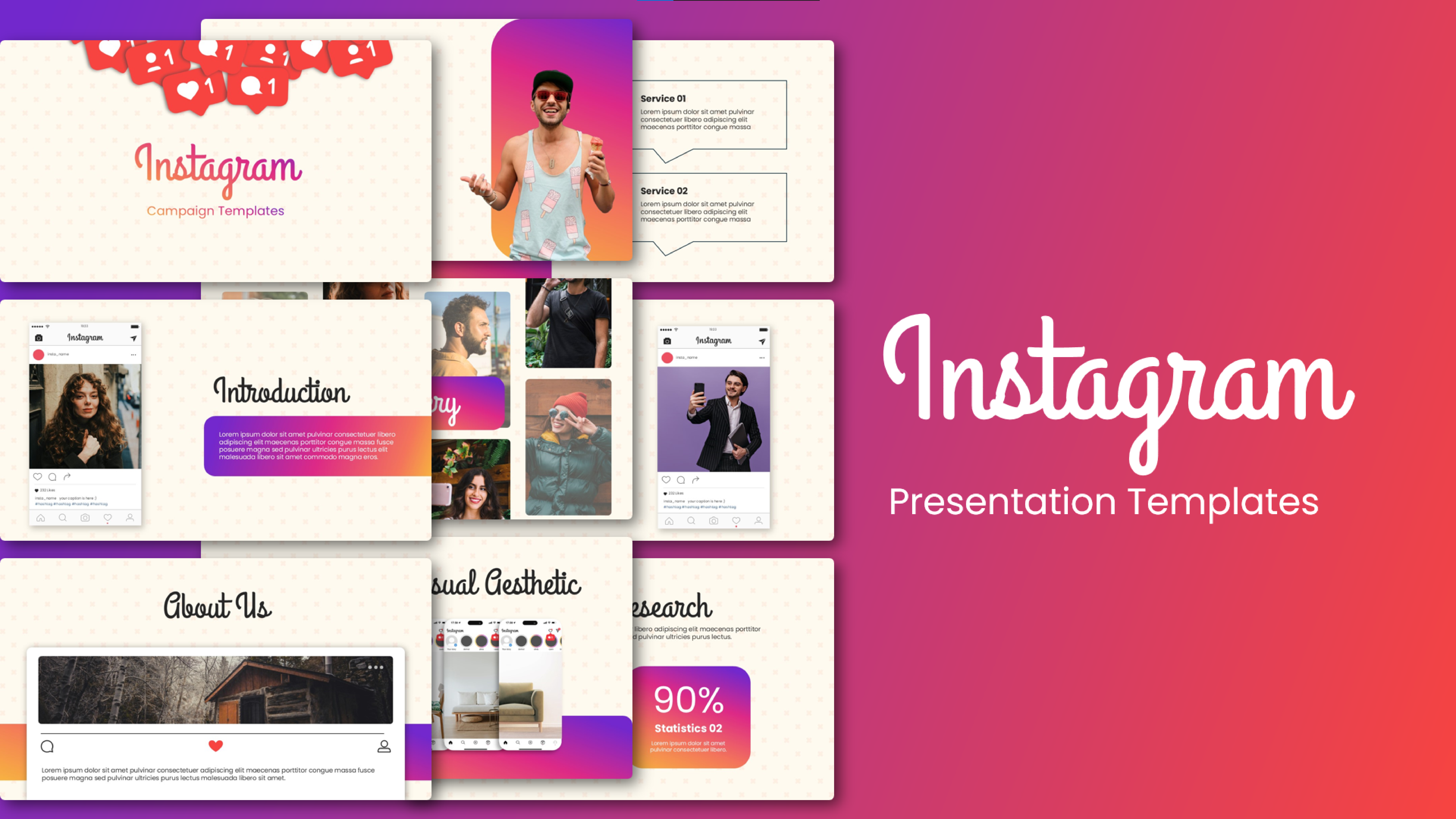 Instagram Campaign Presentation Templates For PowerPoint and Google Slides Featured image