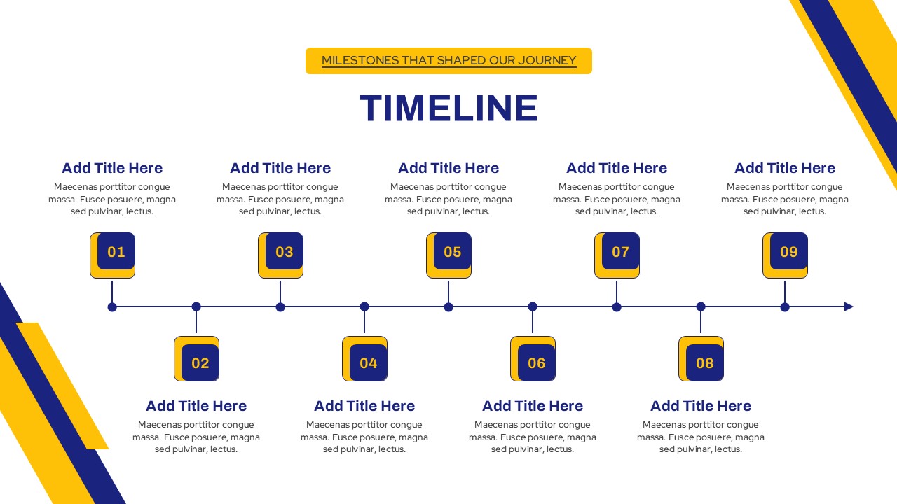 Free Success Story Timeline PowerPoint Template And Google Slides