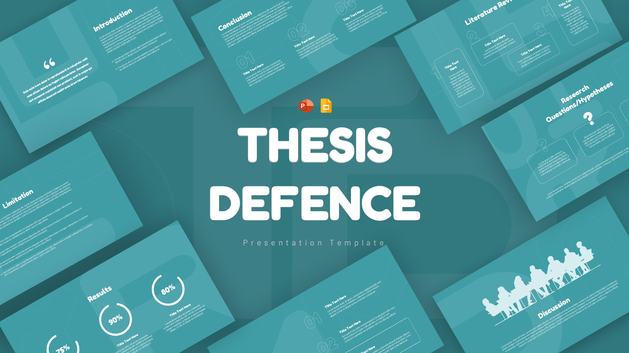 Free Thesis Defense PowerPoint Templates and Google Slides - SlideKit