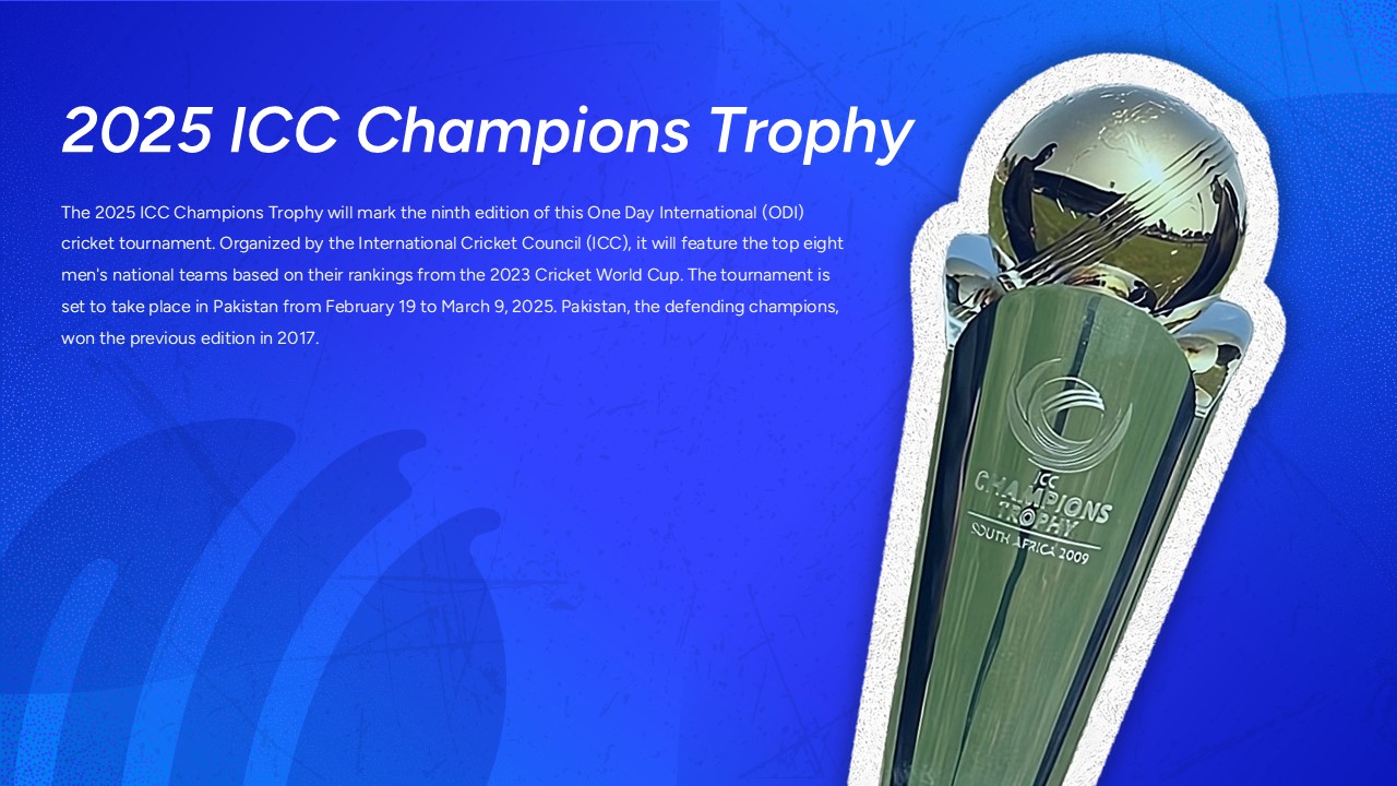 Icc Champions Trophy Template For Free Slidekit