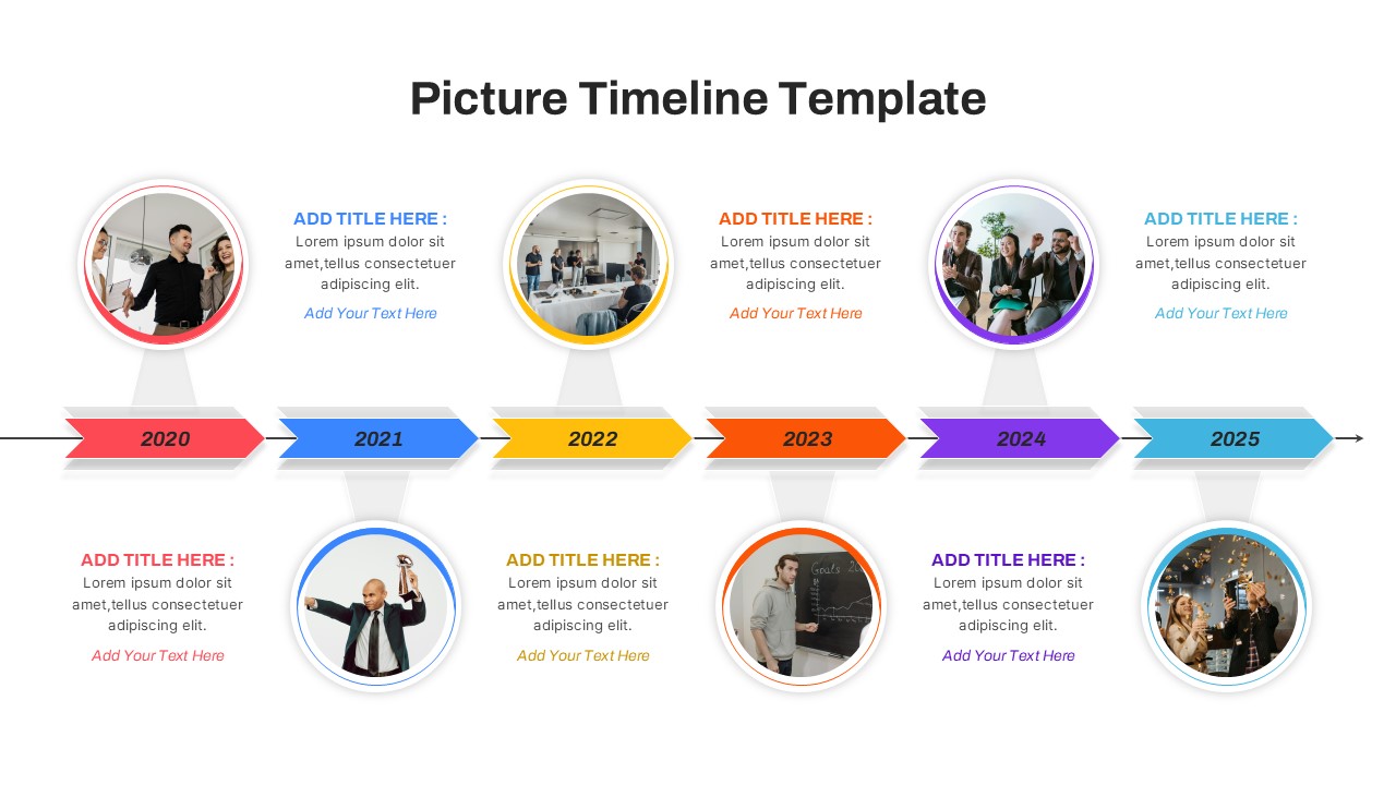 Picture Timeline PowerPoint Template and Google Slides